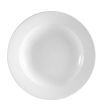 C.A.C. RCN-3, 10 Oz 8.87-Inch Porcelain Rim Soup Plate, 2 DZ/CS