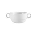 C.A.C. RCN-49, 10 Oz 6-Inch Porcelain Stacking Bouillon Cup with Handles, 2 DZ/CS