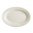 C.A.C. REC-13, 11.5-Inch Stoneware Oval Platter with Rolled Edge, DZ