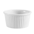 C.A.C. RKF-4, 4 Oz 3.12-Inch Porcelain White Fluted Ramekin, 4 DZ/CS
