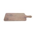 Thunder Group SB612S 12 1/2 x 5 1/2 Inch Western Sequoia Melamine Rectangular Faux Wood Serving Board with Handle, EA