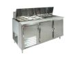Universal Coolers SC-72-BM 48x32x45-Inch Mega Top Sandwich Prep Table, Bain Marie, Self-Contained