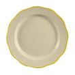 C.A.C. SC-7G, 7.37-Inch Stoneware Gold Band Dinner Plate, 3 DZ/CS