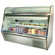 Leader SDL72, 72x34x54-Inch Refrigerated Display Case, Curve Glass Top, ETL Listed