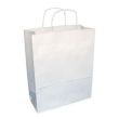 SafePro SENW, 13x7x17-Inch White Paper Bag with Handles, 250/PK