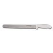 Dexter Russell SG140-14WGE-PCP, 14-Inch Wide Duo-Edge Roast Slicer with White Sofgrip Handle, NSF