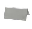 Winco SGN-100, Tent Sign, Blank, Stainless Steel
