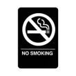 Winco SGNB-601, 6x9-inch 'No Smoking Area' Braille Information Sign