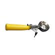 C.A.C. SICD-20YL, 1.6 Oz Stainless Steel Yellow Handle Thumb Disher