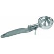 Thunder Group SLDS008L, 4-Ounce Stainless Steel Lever Disher, Size 8,  Coated Handle, Gray