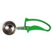 Thunder Group SLDS212G, 2.6-Ounce Stainless Steel Ice-Cream Disher, Size 12, Coated Handle, Green