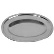 Thunder Group SLOP018, 18-Inch Stainless Steel Mirror Finish Oval Serving Platter