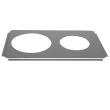 Thunder Group SLPHAP066, Two 6.5-Inch Holes Stainless Steel Adaptor Plates
