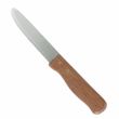 Thunder Group SLSKGK001, 5-Inch Stainless Steel Blade Round Tip Jumbo Knife, Wood Handle, 12/Pack