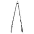 Thunder Group SLTHUT216, 16-Inch 1-Piece Stainless Steel Scalloped Extra Heavy Duty Utility Tong