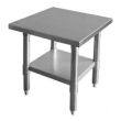 Thunder Group SLWT42424F, 24x24-Inch Stainless Steel Flat Top Worktable