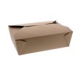 Pactiv SMB03KEC, 8.5x6.25x2.5-Inch Kraft #3 Folded Paper Container, 130/CS