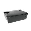 CLOSEOUT - Pactiv SMB05BLK, 8.5x8.5x2.5-Inch Black #5 Folded Paper Take Out Box, 100/CS