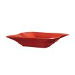 C.A.C. SOH-125-R, 22 Oz 12-Inch Stoneware Red Rectangular Pasta Bowl, DZ