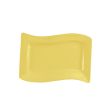 C.A.C. SOH-13-Y, 12-Inch Stoneware Yellow Rectangular Platter, DZ