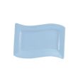 C.A.C. SOH-14-LBU, 13.5-Inch Stoneware Light Blue Rectangular Platter, DZ