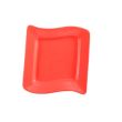 C.A.C. SOH-8-R, 8.5-Inch Stoneware Red Square Plate, 2 DZ/CS
