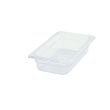 Winco SP7402, 2.5-Inch Deep One-Fourth Size Polycarbonate Food Pan, NSF