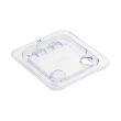 Winco SP7600H, 1/6 Size Clear Hinged Polycarbonate Food Pan Cover for SP7602/7604/7606
