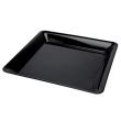 Fineline Settings SQ5616PP.BK, 16x16-inch ReForm Polypropylene Black Square Platter, 20/CS