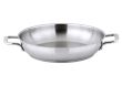 Winco SSOP-12, 12.5-Inch Dia Try-Ply Stainless Steel Omelet Pan w/o Lid, 2 Handles, NSF