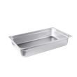 C.A.C. STPF-24-4, 4-inch Stainless Steel Full-Size 24 Gauge Anti-Jam Steam Table Pan