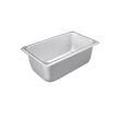C.A.C. STPQ-S25-4, 4-inch Stainless Steel 1/4 Size 25 Gauge Standard Steam Table Pan