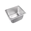 C.A.C. STPS-S25-4, 4-inch Stainless Steel 1/6 Size 25 Gauge Standard Steam Table Pan