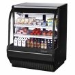 Turbo Air TCDD-48H-B-N, 48-Inch  Curved Glass High Profile Refrigerated Bakery Case - 2 Shelves