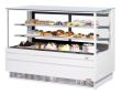 Turbo Air TCGB-72UF-W-N, 72-inch Glass White Refrigerated Bakery Case