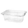 SafePro TE24 24 Oz Tamper Evident Clear Plastic Container with Hinged Lid, 200/CS