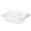 SafePro TE8 8 Oz Tamper Evident Clear Plastic Container with Hinged Lid, 240/CS