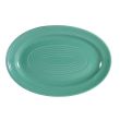 C.A.C. TG-12-G, 10.62-Inch Porcelain Green Oval Platter, 2 DZ/CS