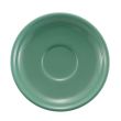 C.A.C. TG-2-G, 6-Inch Porcelain Green Saucer for TG-1-G Cup, 3 DZ/CS