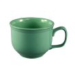 C.A.C. TG-318-G, 18 Oz 4.62-Inch Porcelain Green Jumbo Cup, 2 DZ/CS