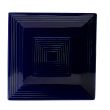 C.A.C. TG-SQ16-CBU, 10-Inch Porcelain Cobalt Blue Square Plate, DZ