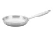 Winco TGFP-7, 7-Inch Dia Tri-Ply Stainless Steel Fry Pan w/o Lid, Natural Finish, NSF