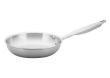 Winco TGFP-8, 8-Inch Dia Tri-Ply Stainless Steel Fry Pan w/o Lid, Natural Finish, NSF