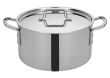Winco TGSP-12, 12-Quart Tri-Ply Stainless Steel Stock Pot w/Lid, NSF