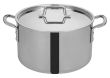 Winco TGSP-16, 16-Quart Tri-Ply Stainless Steel Stock Pot w/Lid, NSF