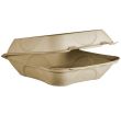 World Centric TO-SC-U9H, 9x9x3-inch Beige Fiber Clamshells Containers, 300/CS