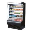 Turbo Air TOM-60DXB-SP-A-N Open Display Merchandiser 39-Inch L Extra Deep Solid Side Panel-Black Ext.& Int.