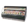 Turbo Air TOM-75LB-SP-A-N Open Display Horizontal Merchandiser 75-Inch L Low Profile Solid Side Panel-Black Ext.& Int.