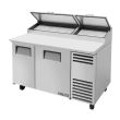 True TPP-AT-60-HC, 60.25-Inch 2 Door Counter Height Refrigerated Pizza Prep Table
