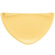 C.A.C. TRG-21-Y, 11.5-Inch Porcelain Yellow Triangular Flat Plate, DZ